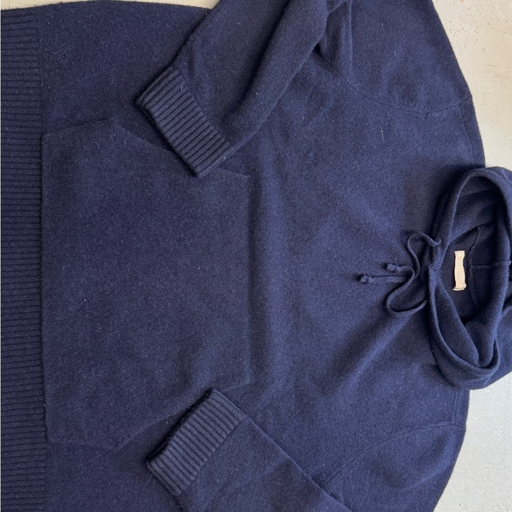 Everlane Men's Felted Merino Wool Navy Hoodie